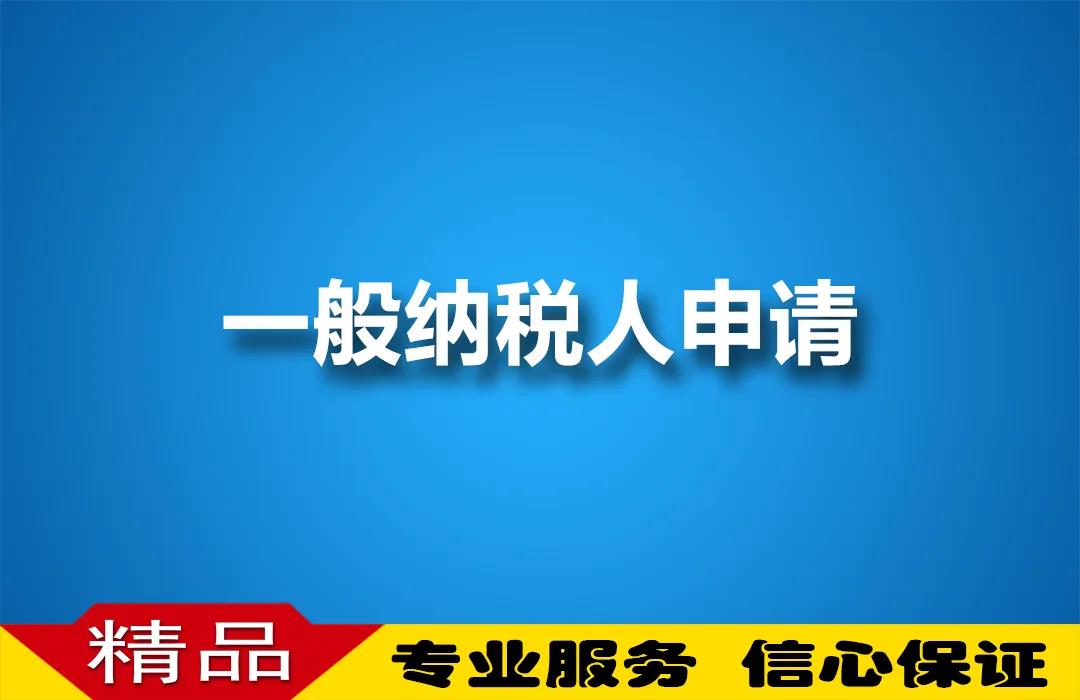 一般纳税人申请